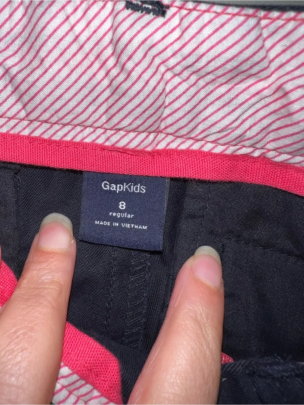 NWT GapKids Girls Size 8 Navy Uniform Capri Pants Gap Shield School Chino